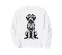 Funny Wirehaired Pointing Griffon Dog with Sunglasses Sweatshirt