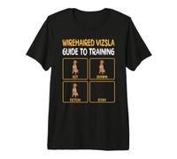 Funny Wirehaired Vizsla Guide to Training Dog Obedience Premium T-Shirt