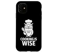 Funny Wise Owl Cooking Chef Kitchen Graphic Case for iPhone 11