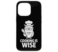 Funny Wise Owl Cooking Chef Kitchen Graphic Case for iPhone 13 Pro