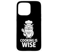 Funny Wise Owl Cooking Chef Kitchen Graphic Case for iPhone 15 Pro Max