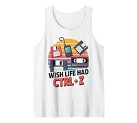 Funny Wish Life Had Digital Mistake Joke Wit Tech Era Tank Top