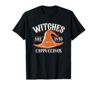 Funny Witch Coffee Halloween Spooky Coffee Lover Baristas T-Shirt