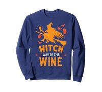 Funny Witch Halloween Costume 2022. Witch Way to the Wine Sweatshirt