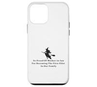 Funny Witch Proud of Mother-in-law First Pilot in Our Family Case for iPhone 12 mini
