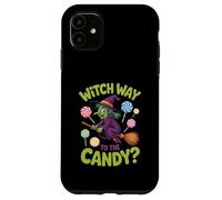 Funny Witch Way To The Candy Halloween Design Case for iPhone 11
