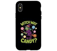 Funny Witch Way To The Candy Halloween Design Case for iPhone X/XS