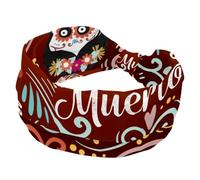 Funny with Dead Day Woman Skeletons-01 Headbands for Women, Yoga Workout Headband, Elastic Criss Hairband, Soft Hairwrap, Fashion Turban Head Band