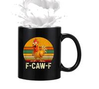 Funny with Hen | Ceramic 350 ml for Milk and Drinks, Coffee Novelty for Morning, for Home Office School Apartment Dormitory Living Room Dining Room