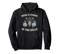 Funny Wizard Magician Sorcerer Mana is Stored in The Balls Pullover Hoodie