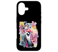 Funny Wizard Peace Graffiti Pop Character Graphic Art Face Case for iPhone 17