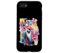 Funny Wizard Peace Graffiti Pop Character Graphic Art Face Case for iPhone SE (2020) / 7/8