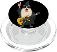 Funny Wizard Rock Guitar Player Music Lover Playful Vibrant PopSockets PopGrip for MagSafe