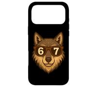 Funny Wolf Sunglasses 67 Six Seven Meme Case for iPhone 17 Pro Max