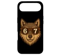 Funny Wolf Sunglasses 67 Six Seven Meme Case for iPhone Air