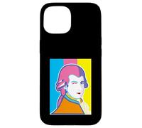 Funny Wolfgang Mozart Portrait Pop Art Style Case for iPhone 15