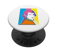 Funny Wolfgang Mozart Portrait Pop Art Style PopSockets Adhesive PopGrip