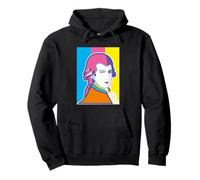 Funny Wolfgang Mozart Portrait Pop Art Style Pullover Hoodie
