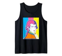 Funny Wolfgang Mozart Portrait Pop Art Style Tank Top