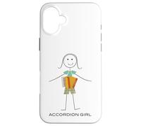 Funny Women Accordion Girl Accordion Player Case for iPhone 16 Plus
