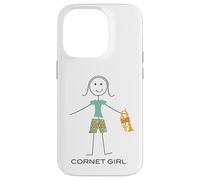 Funny Women Cornet Girl Cornetist Cornet Player Case for iPhone 14 Pro
