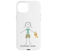 Funny Women Cornet Girl Cornetist Cornet Player Case for iPhone 15 Plus