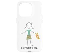 Funny Women Cornet Girl Cornetist Cornet Player Case for iPhone 15 Pro
