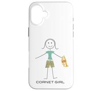 Funny Women Cornet Girl Cornetist Cornet Player Case for iPhone 16 Plus