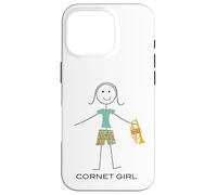 Funny Women Cornet Girl Cornetist Cornet Player Case for iPhone 16 Pro