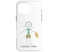 Funny Women Cornet Girl Cornetist Cornet Player Case for iPhone 16 Pro Max