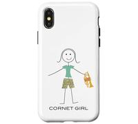 Funny Women Cornet Girl Cornetist Cornet Player Case for iPhone X/XS