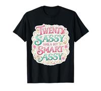 Funny Womens 20 Birthday Twenty Sassy and A Bit Smart Assy T-Shirt