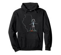 Funny Womens 815 Area Code, IL Girls Illinois Souvenir Pullover Hoodie
