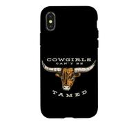 Funny Womens Cowgirls can't be tamed Case for iPhone X/XS