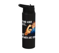Funny Women's Equality and Employment Rights Stainless Steel Insulated Water Bottle