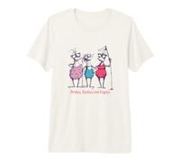Funny Womens Golf Birdies, Besties and bogeys Premium T-Shirt