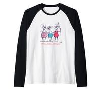 Funny Womens Golf Birdies, Besties and bogeys Raglan Baseball Tee