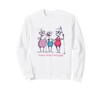Funny Womens Golf Birdies, besties and bogeys Sweatshirt