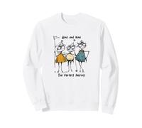 Funny Womens Golf Wine and nine the perfect pairing Sweatshirt