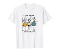 Funny Womens Golf Wine and Nine the Perfect Pairing Value Graphic T-Shirt, Men, White, M