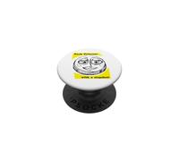 Funny Womens Hockey Puck princess with a slap shot PopSockets Adhesive PopGrip