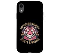 Funny Women's I Support Women's Rights And Wrongs Aesthetic Case for iPhone XR