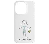 Funny Womens Ukulele Girl Ukulele Player Case for iPhone 14 Pro