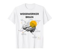 Funny Woodworker Brain Creative Mind Woodworking Humor Art T-Shirt