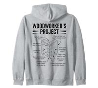 Funny Woodworker Carpenter Humor Zip Hoodie