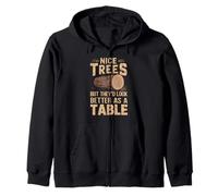 Funny Woodworker Quote Woodworking Carpenter for Men Women Zip Hoodie