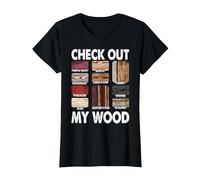 Funny Woodworking Design for Men Dad Woodwork Carpentry T-Shirt, Women, Black, Medium