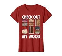 Funny Woodworking Design for Men Dad Woodwork Carpentry T-Shirt, Women, Cranberry Red, 3X-Large