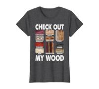 Funny Woodworking Design for Men Dad Woodwork Carpentry T-Shirt, Women, Dark Heather Grey, Large