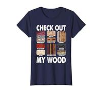 Funny Woodworking Design for Men Dad Woodwork Carpentry T-Shirt, Women, Navy Blue, Large